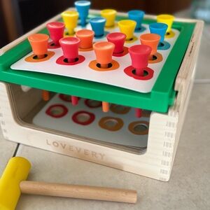 Lovevery Colorful Wooden Peg Toy